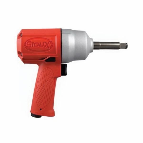 Sioux Tools Impact Wrench, Long Anvil, ToolKit Bare Tool, Square Drive, 12 Drive, 1200 BPM, 780 ftlb, 9400 IW500MP-4P3